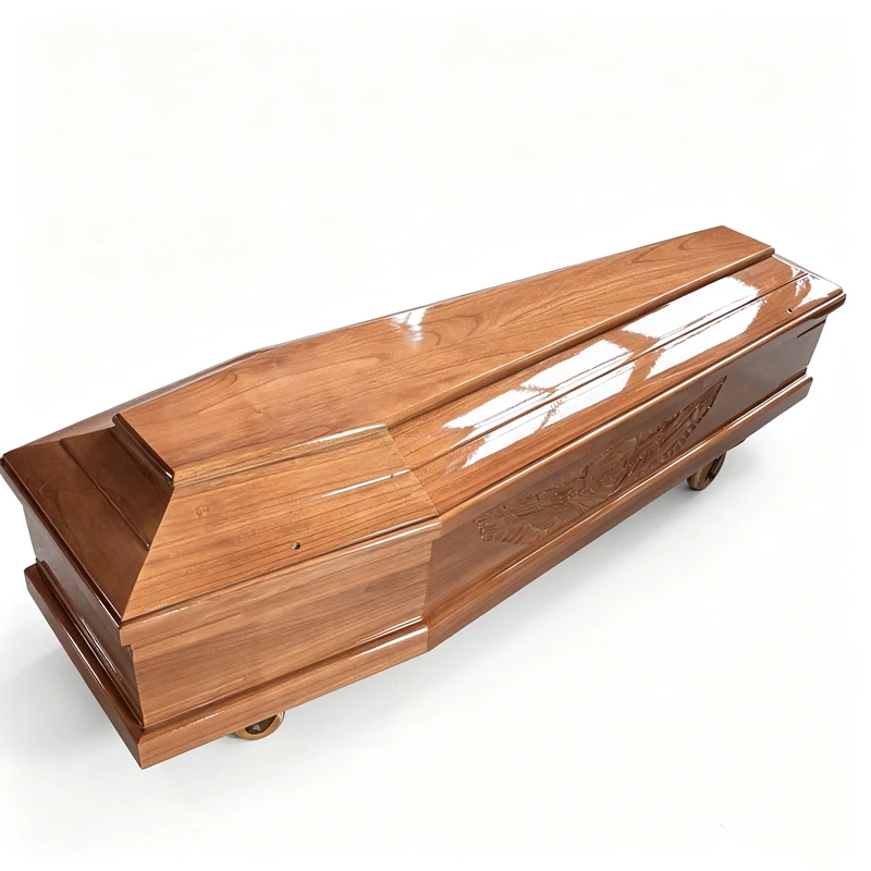 Paulownia Wood Funeral Casket Wooden Coffin Manufacturer & Exporter high quality