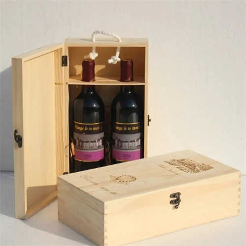 Scotch Pine Wine Box   in stock 